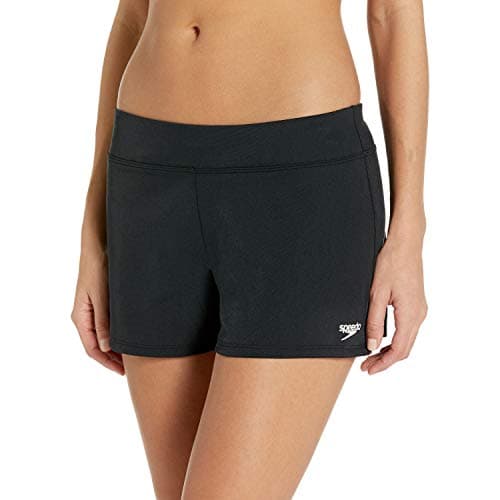 Speedo Women's Swimsuit Bottom Shorts Bio Endurance Solid , Speedo Black, Large