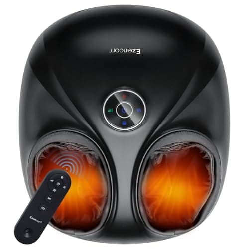 Ezencon Foot Massager Shiatsu Kneading/Scraping/Vibration/Heat/Remote