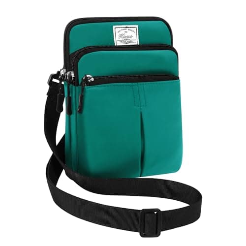 KAMO Multifunction Phone Waist Bag - Diagonal Cross Body Smart Phone Case Outdoor Bag with Triple Zip for Women & Men