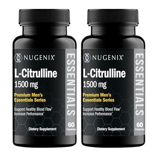 Nugenix Essentials L-Citrulline Supplement for Enhanced Blood Flow and Performance - 1500 mg, 120 Capsules