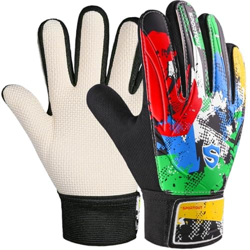 Goalkeeper Gloves for Kids Children Youth Soccer Goalie Gloves Strong Grips