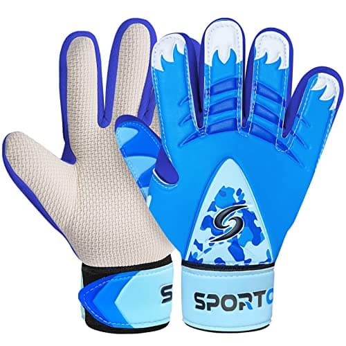 Goalkeeper Gloves for Kids Children Youth Soccer Goalie Gloves Strong Grips