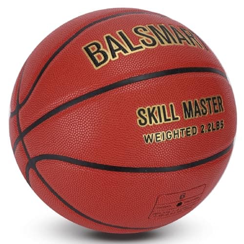 BALSMART 2.2 LBS 28.5" Weighted Heavy Basketball Training Equipment for Indoor Outdoor Improving Handling Dribbling Passing Rebounding Skills