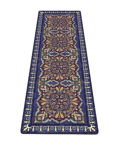 nuveti Yoga Mat Print Extra Thick TPE Non Slip Fitness Exercise Mat with Carrying Bag, 72"x24" Extra Thick 6MM Exercise & Workout Mat for Yoga, Pilates Fitness and Floor Exercises