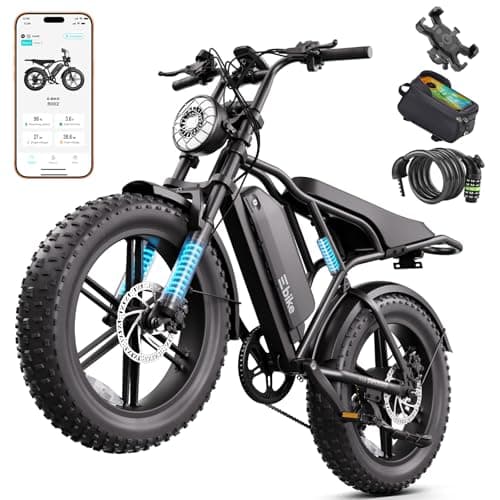 TST Electric Bike for Adults, 1500W Peak Motor, 20" x 4.0" Fat Tire E-Bike, 48V 15Ah Removable Battery, Dual Suspension & Disc Brakes, LCD & APP Control, for Commuting Off-Road