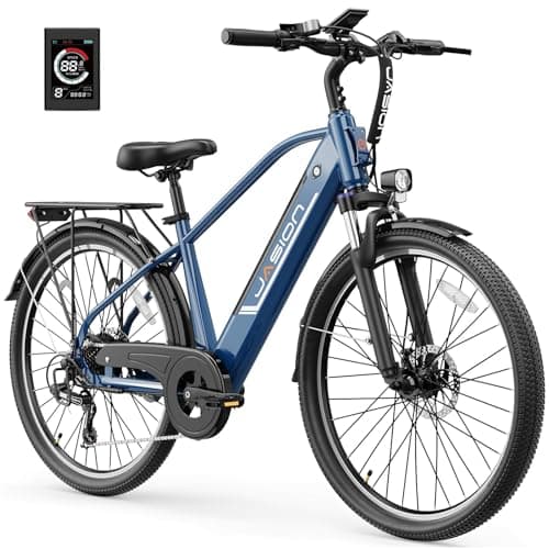 Jasion Roamer Electric Bike for Adults, 26" Commuter Ebike Peak 1200W 528WH Removable Battery, 40-62miles, Electric Bicycles for Man, UL2849 Certified