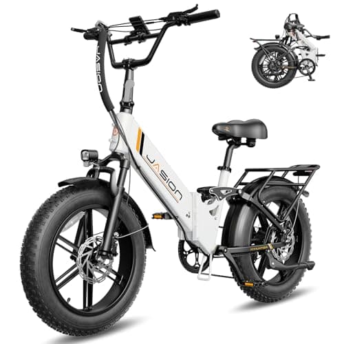 Jasion X Hunter ST 20" Electric Bike for Adults,Peak 1400W Motor,30MPH Max Speed Foldable Ebike,71 Miles Range Folding E Bicycles,624WH Battery,Hydraulic Disc Brakes,UL 2849 Certified