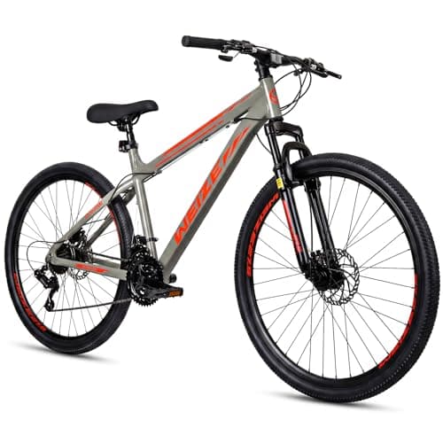 WEIZE 27.5" Mountain Bike for Adults Men & Women, 21-Speed MTB Bicycle with Aluminum Frame, Full Suspension, Dual Disc Brakes, Adult Off Road Trail Bike with Comfortable Saddle & Front Reflector, Gray