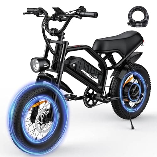 AVDLBIKE Electric Bike, 16'' E-Bike for Adults, 36V/12.8Ah Removable Battery, 20 MPH Range 45 Miles Small 500W Electric Dirt eBike, 16x3'' Fat Tire Electric Motorcycle A13