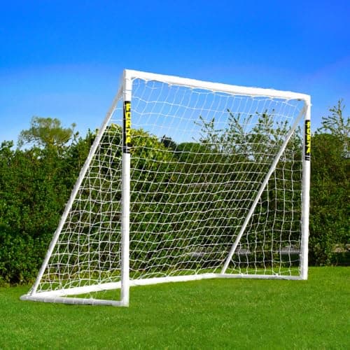 FORZA 8ft x 6ft Soccer Goal | Ready, Set, Goal! | All Weather uPVC Soccer Goals – Optional Target Net, Soccer Ball & Carry Bag - Perfect for Backyards and Clubs (Goal Only)