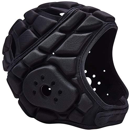 COOLOMG Soft Football Helmet 7v7 Soft Shell Rugby Flag Football Helmet Padded Headgear Soccer Goalie Goalkeeper Head Protector for Youth Kids