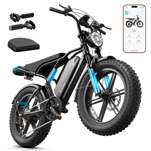 TST Electric Bike for Adults, 1500W Peak Motor, 20" x 4.0" Fat Tire E-Bike, 48V 15Ah Removable Battery, Dual Suspension & Disc Brakes, LCD & APP Control, UL 2849 Certification