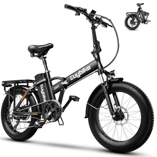 Kebiko 1000W Folding Electric Bike,48V 20AH Removable Battery E Bike,30+MPH,80 Miles Max Range Electric Bike for Adults,20" Fat Tire Foldable ebike,Adult Electric Bicycle for Commute Beach Snow