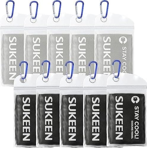 Sukeen Cooling Towels(40"x12") for Neck & Head, Soft Breathable Chilly Towel for Yoga, Golf, Gym, Camping, Running, Workout & More Activities