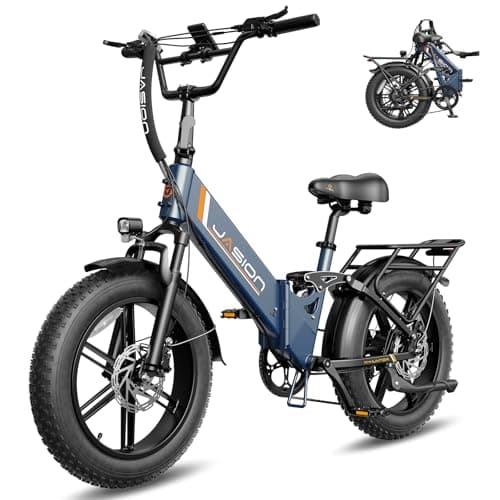 Jasion X Hunter ST 20" Electric Bike for Adults,Peak 1400W Motor,30MPH Max Speed Foldable Ebike,71 Miles Range Folding E Bicycles,624WH Battery,Hydraulic Disc Brakes,UL 2849 Certified