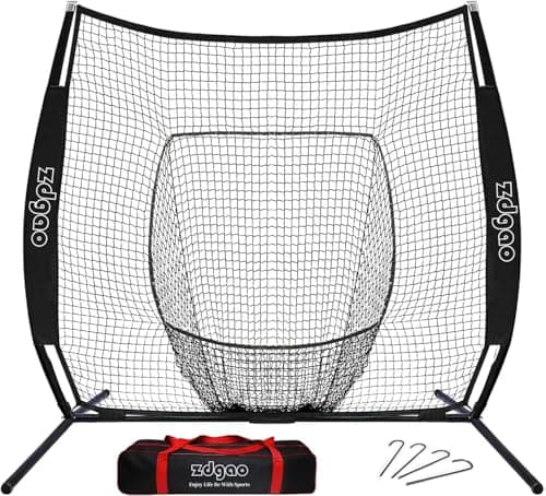7X7FT Baseball Net with POP-UP Frame for Any Skill Level Player to Practice