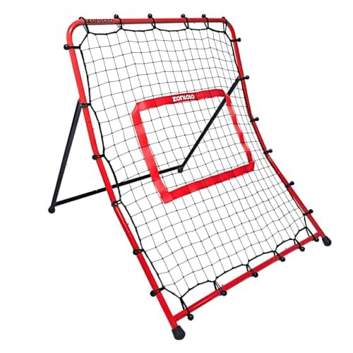 Zonlolo Baseball Pitchback Net, Rebounder Net, Pitching Return Trainer,Three Angles Without Adjusting, Perfect for Solo Playing Catch