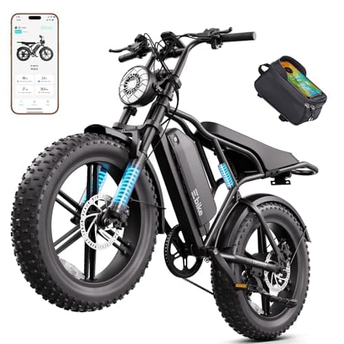 TST Electric Bike for Adults, 1500W Peak Motor Off-Road Ebike, 48V 15AH Removable Battery, 20x4.0 Fat Tire E-Bike with Dual Suspension, APP & LCD, for Commuting Off-Road