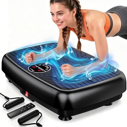 Vibration Plate Exercise Machine, Vibrating Plate for Lymphatic Drainage Weight Loss 450 Lbs Capacity, 120 Levels Full Body Workout Shake Platform Machines with LED Screen for Home Women Men