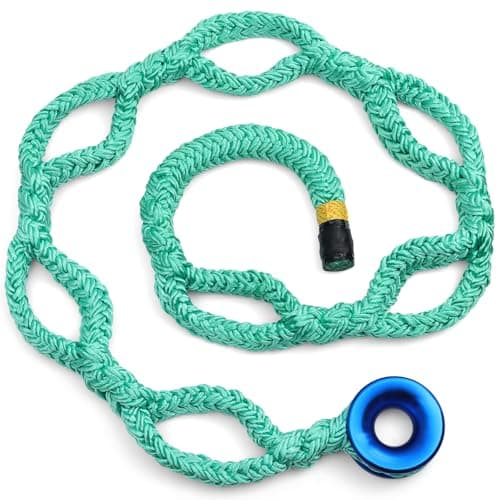 KINGTLE Arborist Rigging Ring Sling 6.89FT, Aluminum Ring 15000 LBS for Climbing Tree Rigging Friction Saver