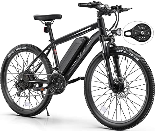 TotGuard Electric Bike for Adults, 27.5" Electric Bike 500W Ebike 19.8MPH Adult Electric Bicycles Electric Mountain Bike,48V 499WH Removable Lithium Battery, 21S Gears,Lockable Suspension Fork