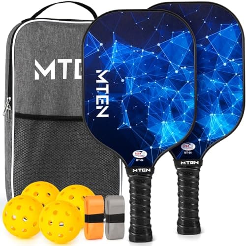 MTEN Pickleball Paddles Set of 2 for Beginners & Pros