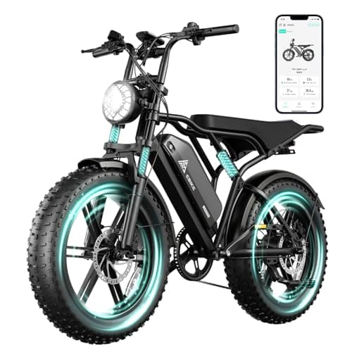 TST Electric Bike for Adults 1500W Peak 20" Fat Tire All- Terrain E-Bike 60 Miles Electric Dirt Bike - 48V 15 AH Battery Tested to Safety Tested to UL 2849 Powered Electric Bicycle