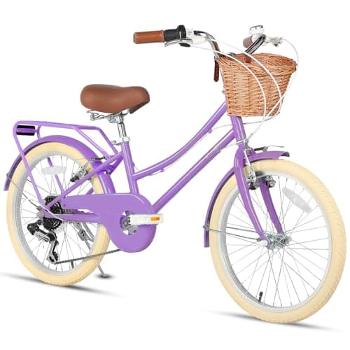Glerc 20 Inch 6-Speed Girls Bike for 6-12 Years Old Kids
