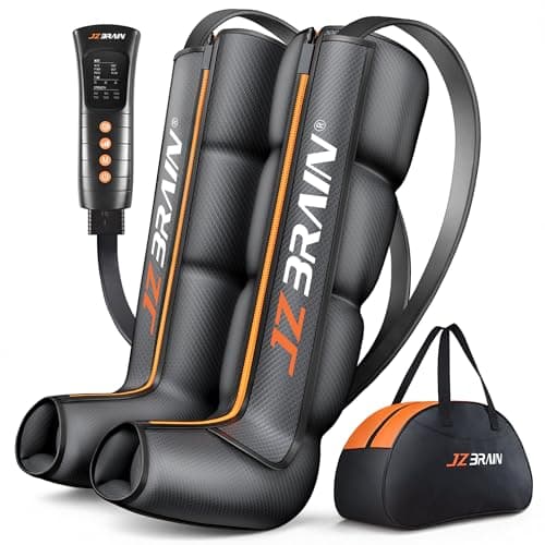 JZBRAIN Sequential Air Compression Recovery System : Professional Full Leg Compression Boots for Circulation and Pain Relief - Sequential Device for Muscle Relaxation