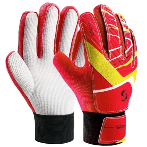 Goalkeeper Gloves for Kids Children Youth Soccer Goalie Gloves Strong Grips