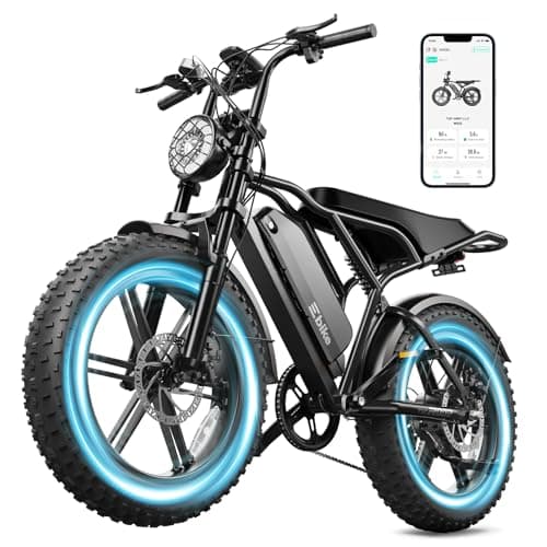 TST Electric Bike for Adults, 1500W Peak Brushless Motor 60-100 Miles Fat Tire E Bike with 48V 25Ah Removable Battery 20" Electric Bike Dual Suspension, Black