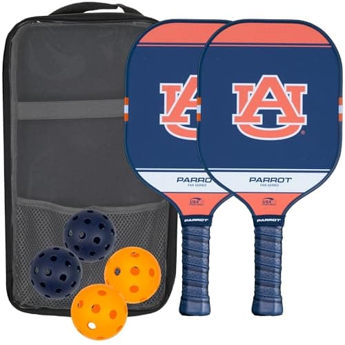Parrot Paddles NCAA Auburn Clear Top Case Paddle Set