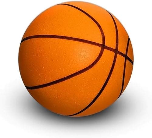 Rzkipdy Silent Basketball - 2025 Upgraded Size 7 (9.43") Foam Dribbling Indoor Ball Quiet Bounce Dunk Basketball