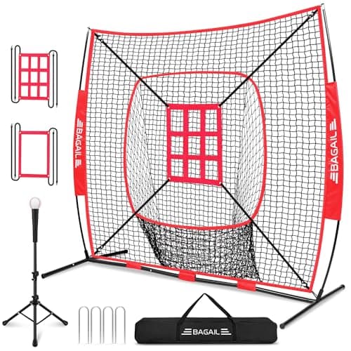 BAGAIL 7x7 ft Baseball & Softball Training Net