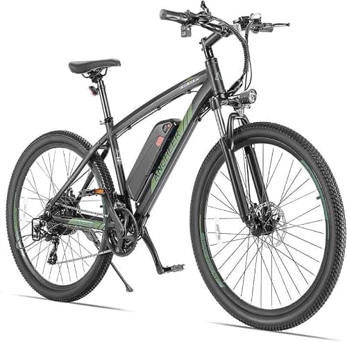 ANCHEER 27.5 '' Electric Bike for Adults, Peak 750W Ebike, 3 Hours Fast Charge, 60 Miles Electric Bicycle with 48V/499Wh Battery, Electric Mountain Bike with 21 Speed (Green Trailblazer XT)